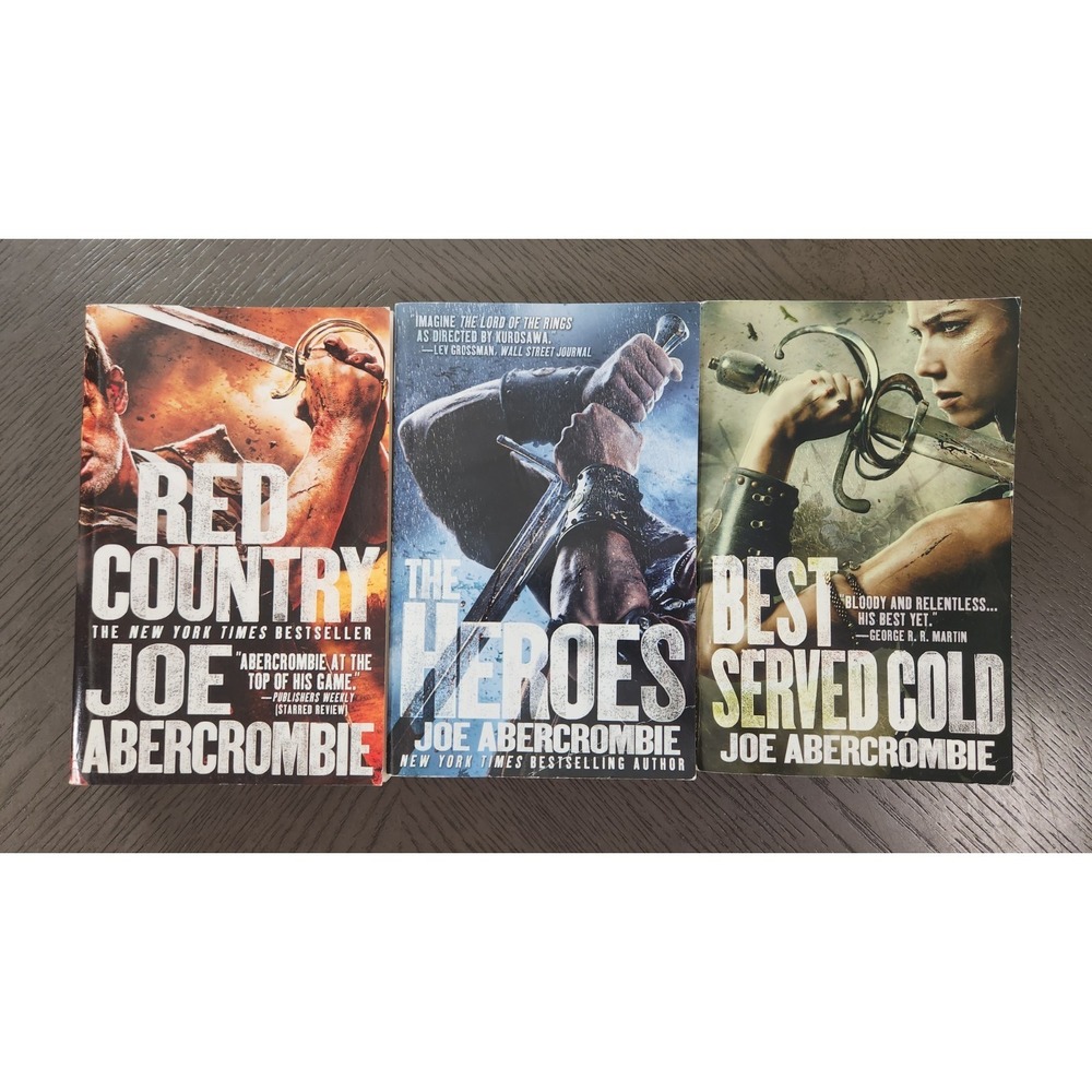 Joe Abercrombie First Law World 3 Books Red Country The Heroes Best Served Cold